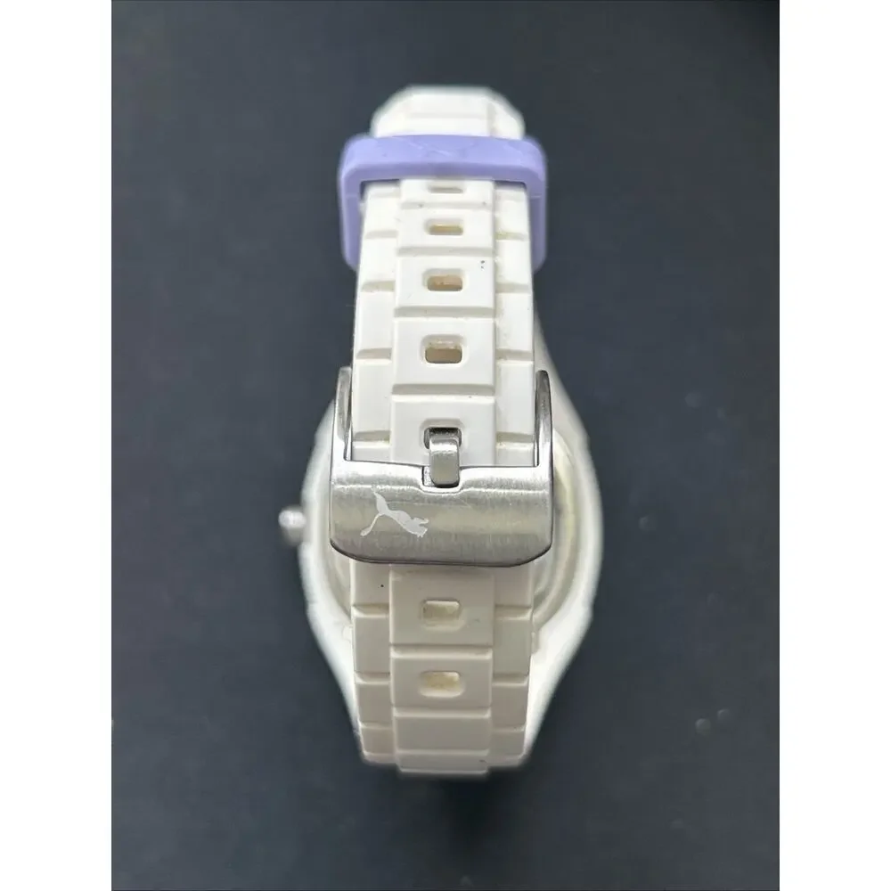 PUMA white purple